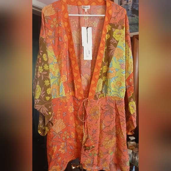 Boteh Other - Boteh Multicolor Floral Women's Kimono Robe